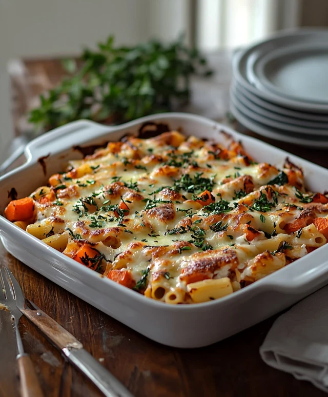 Gebackene Pasta mit Ricotta