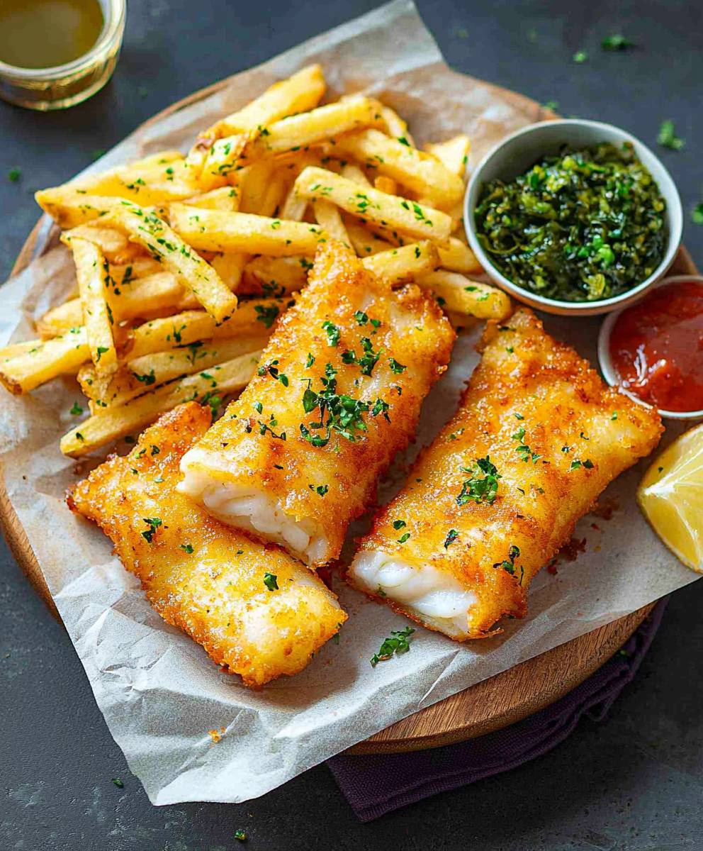Fisch im Seetangteig