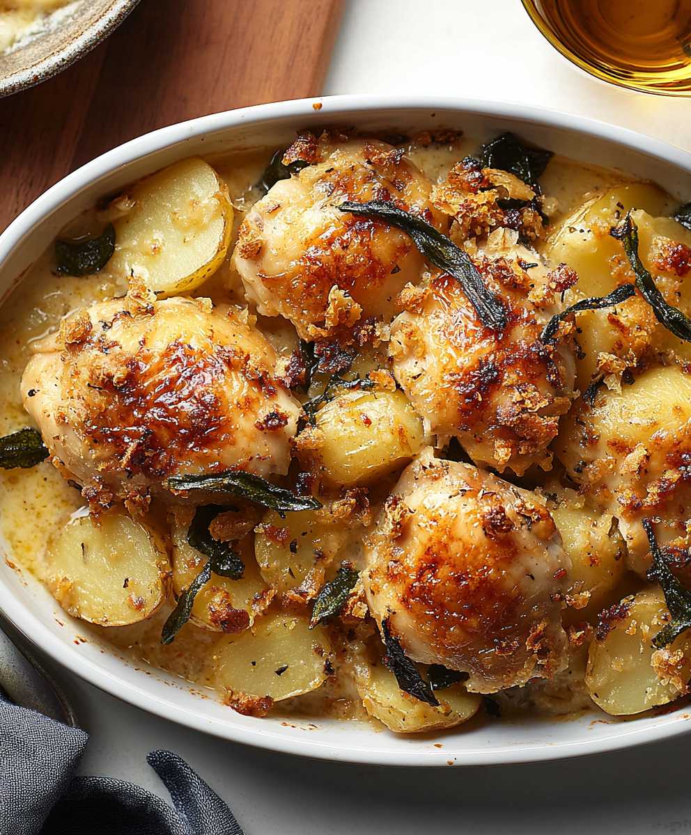 Hähnchen Kartoffel Gratin