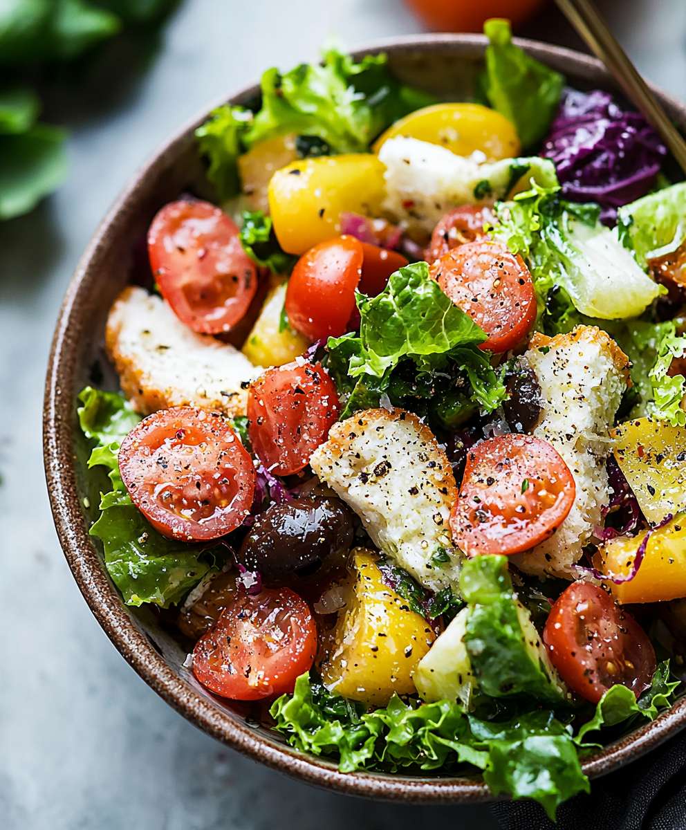 italienischer Salat einfach zubereiten