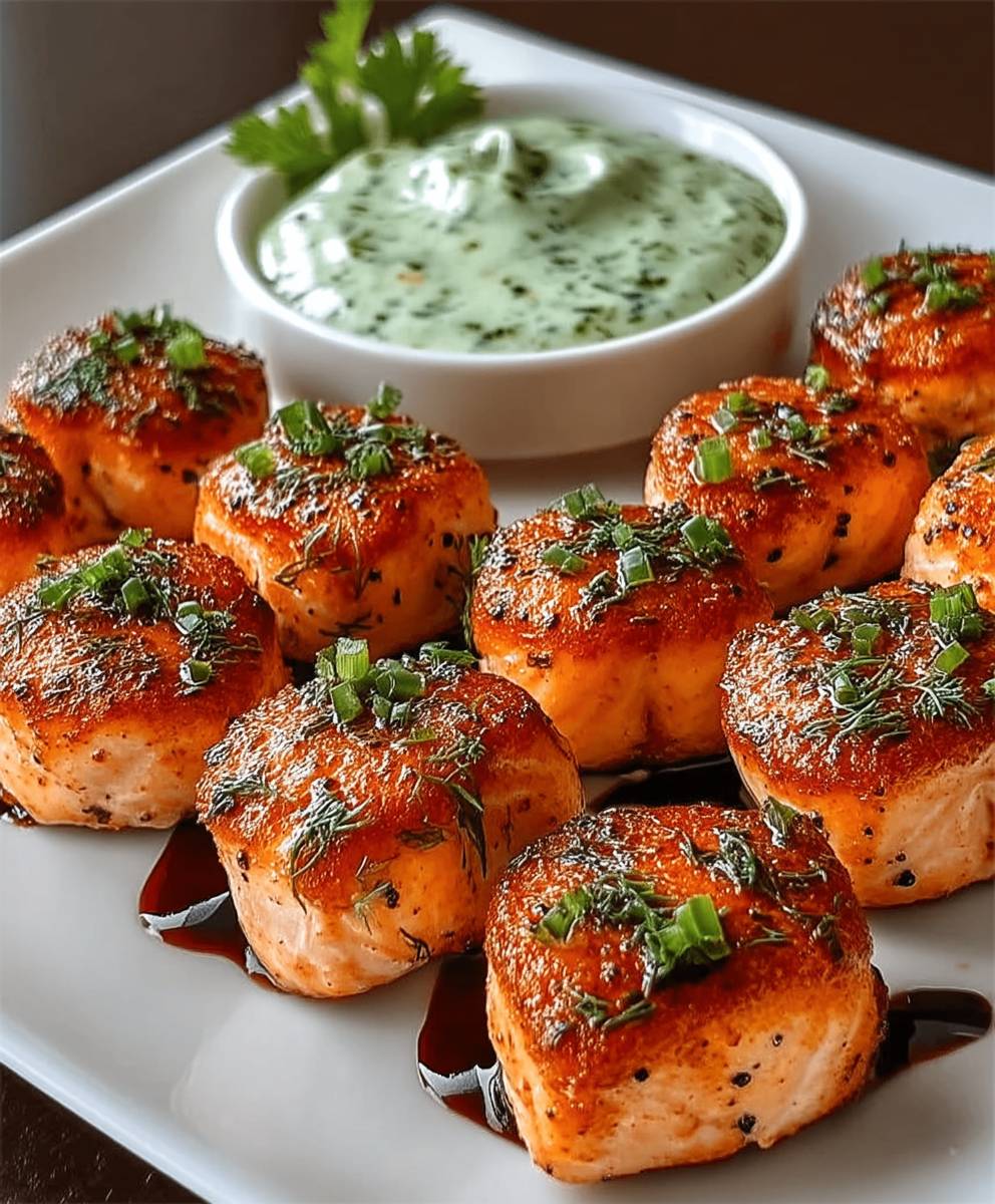 Knusprige Lachs Häppchen