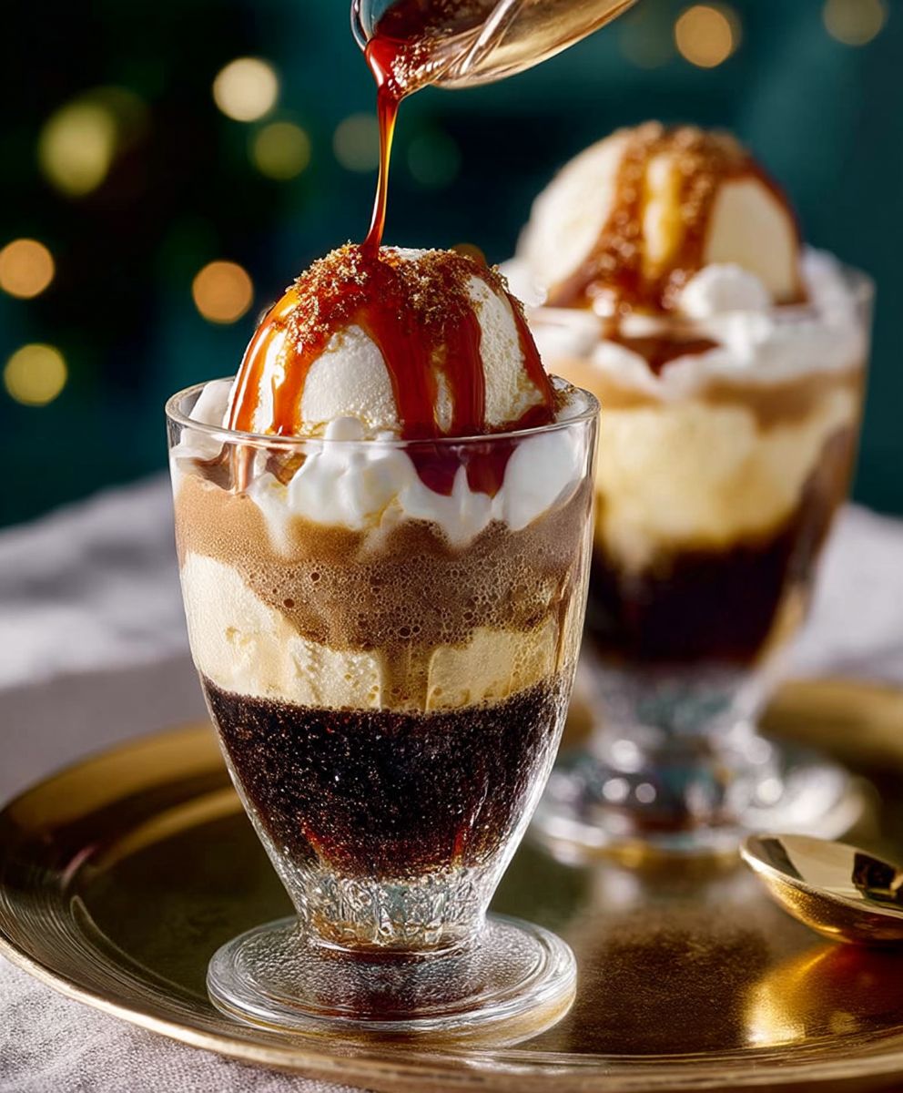 Affogato mit Sahne zubereiten