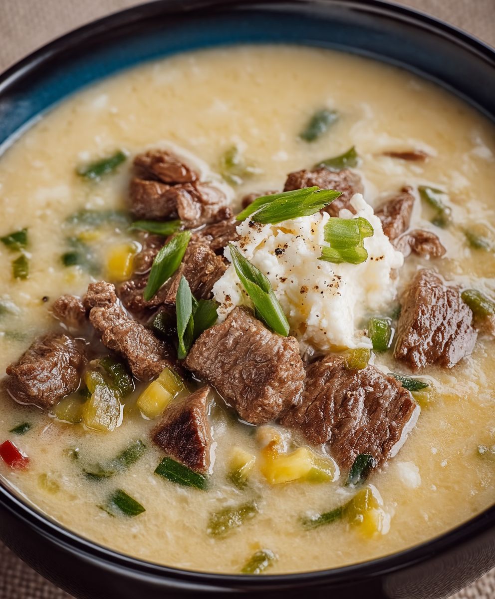Philly Cheesesteak Suppe