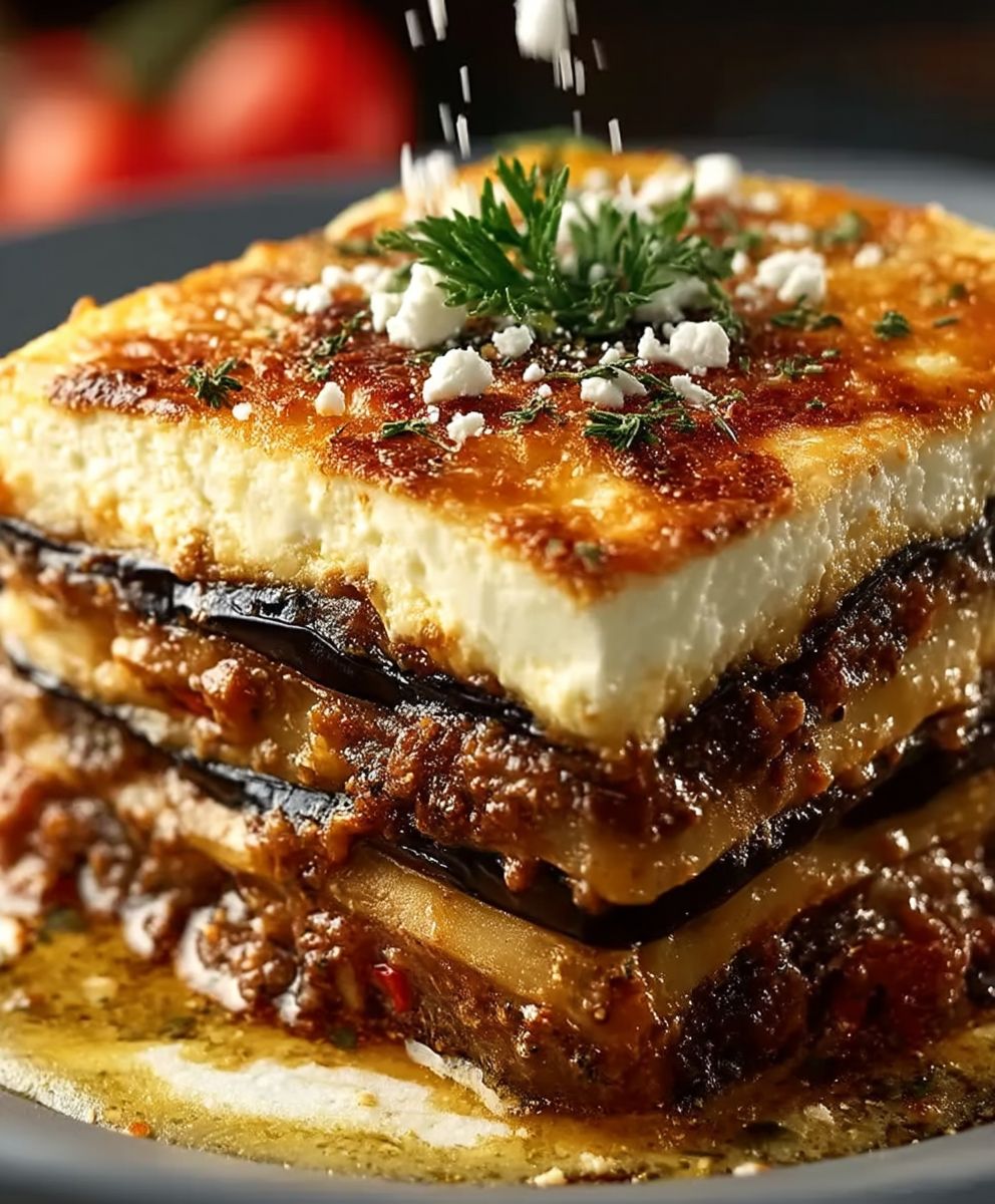 Griechische Auberginen Moussaka