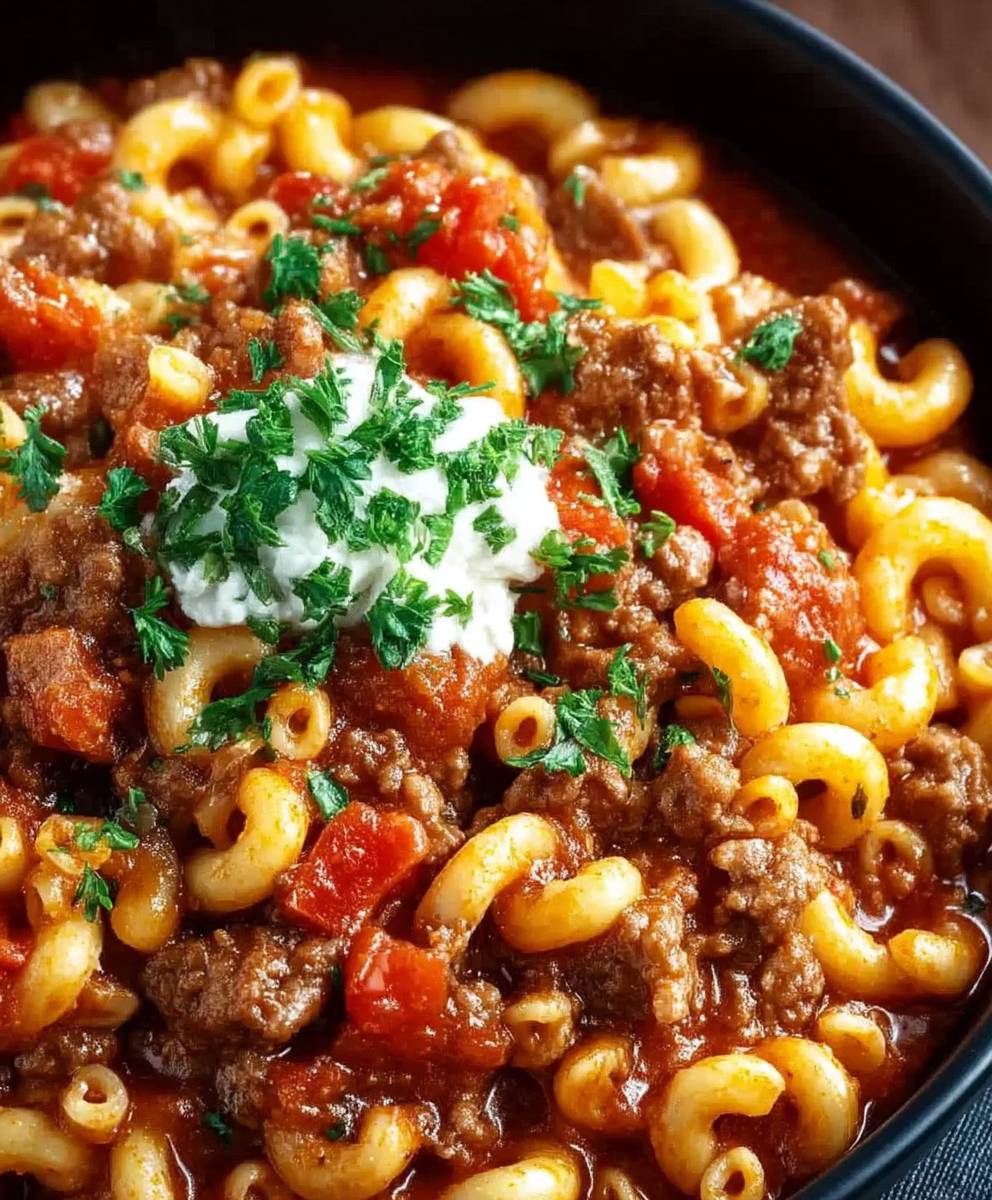 Amerikanisches Gulasch kochen