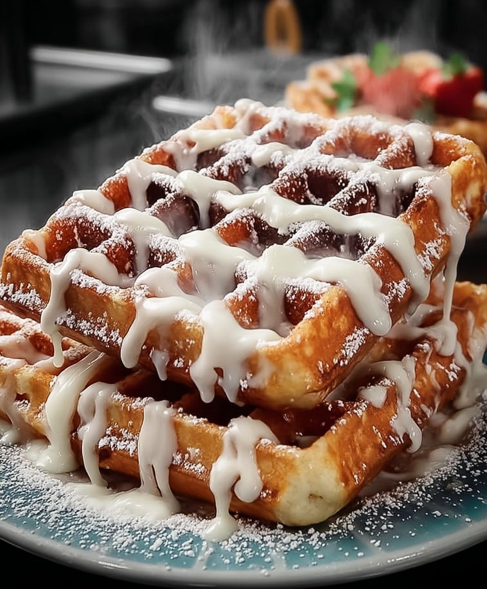 Zimt Waffeln backen