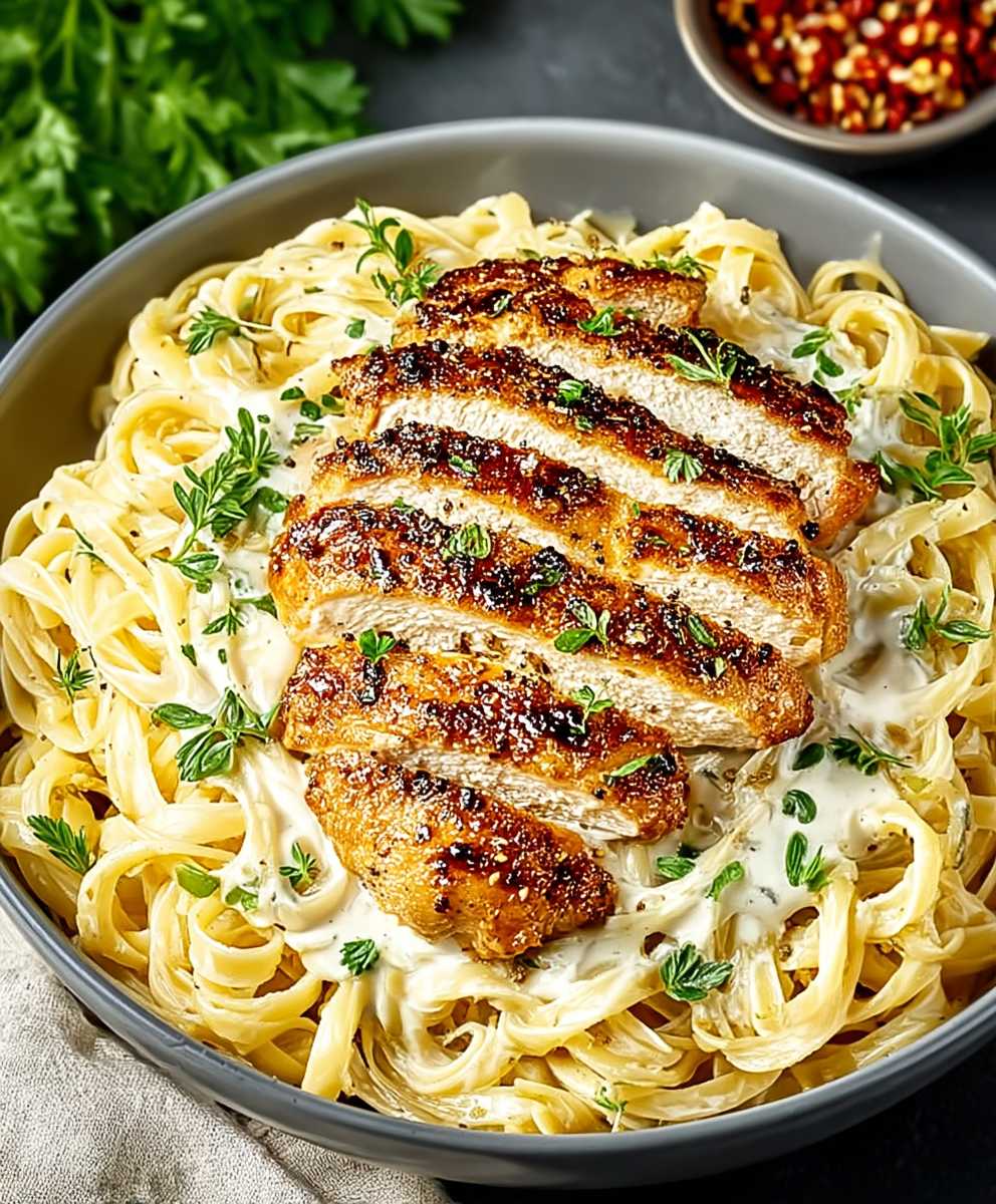 Knuspriges Hähnchen Pasta