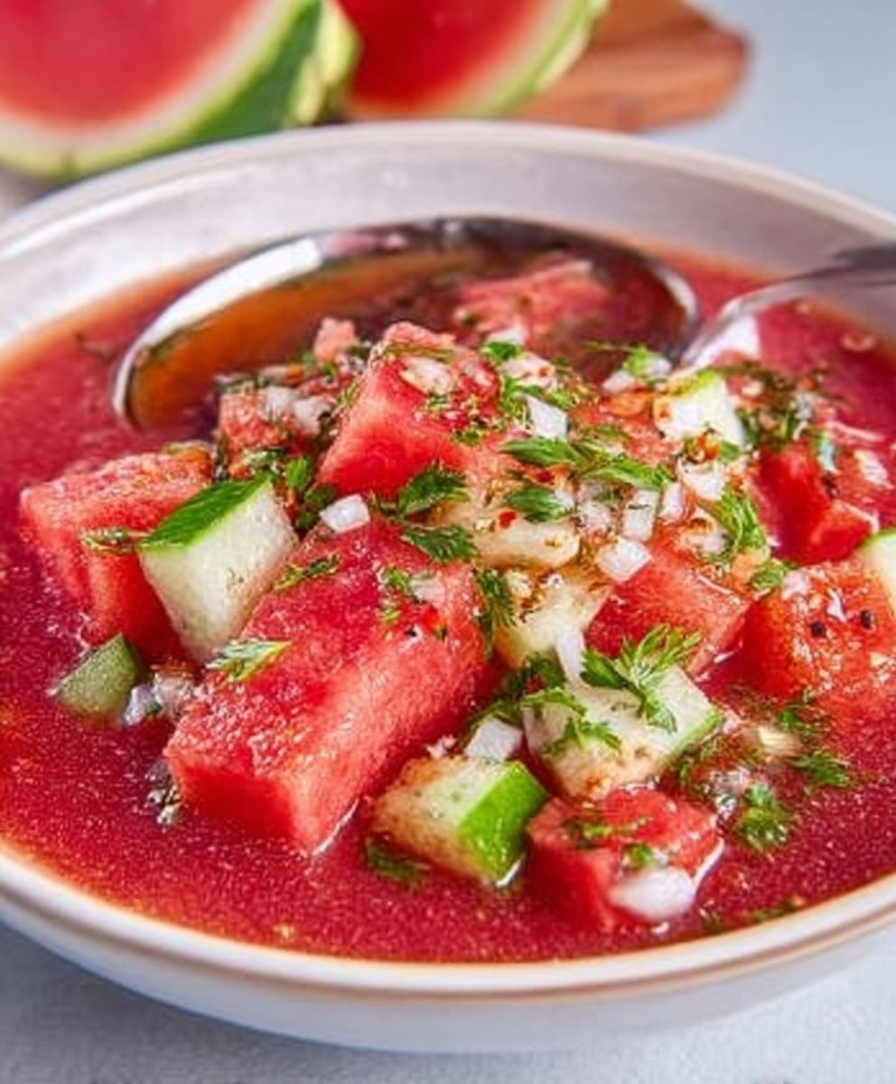 Wassermelonen Gazpacho einfach