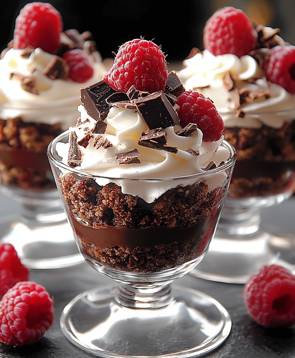 Himbeer Schokoladen Parfait