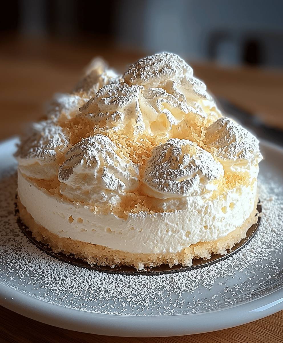 Quark Schneekuchen Vanillepudding
