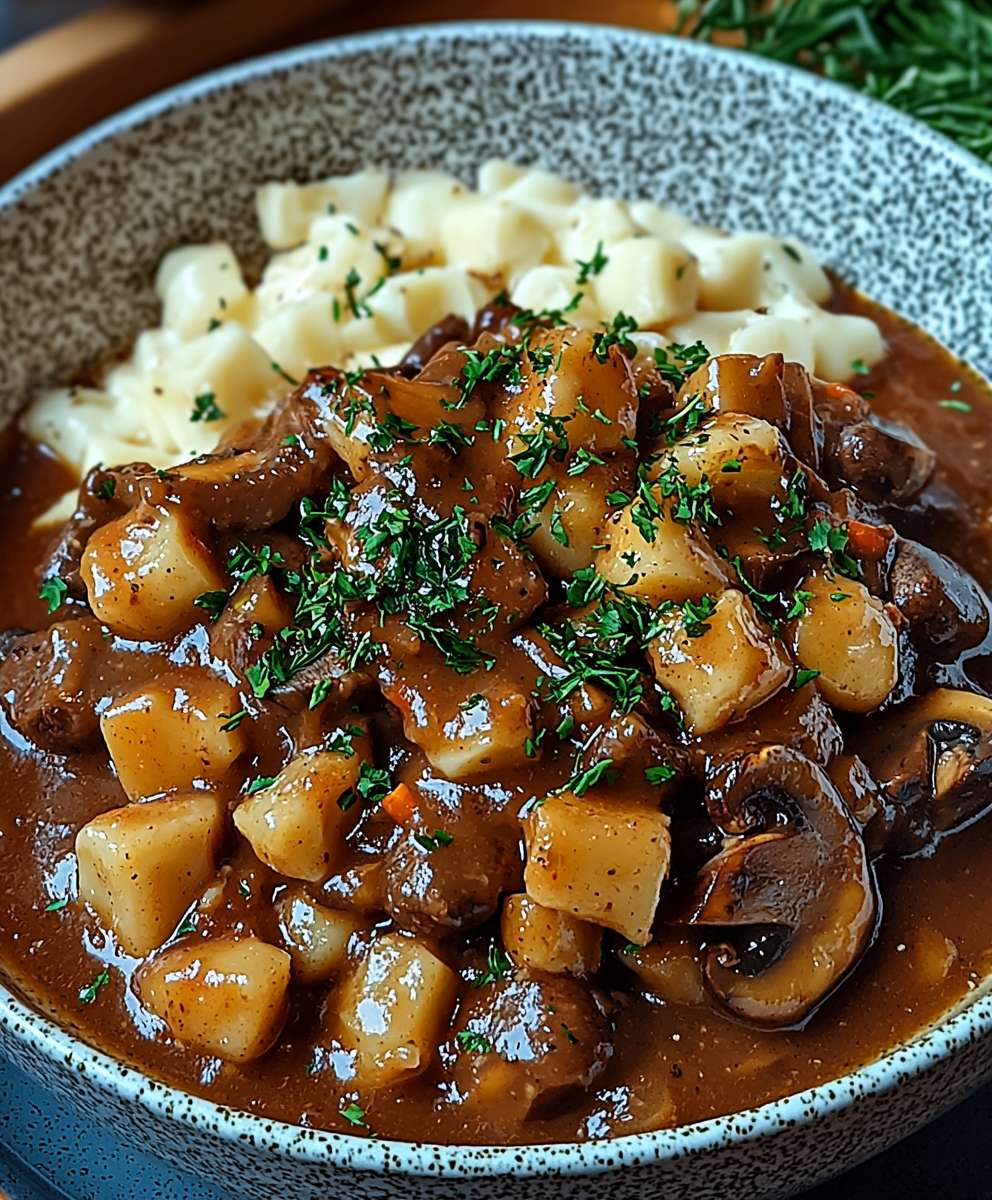 Pilzgulasch einfach zubereiten