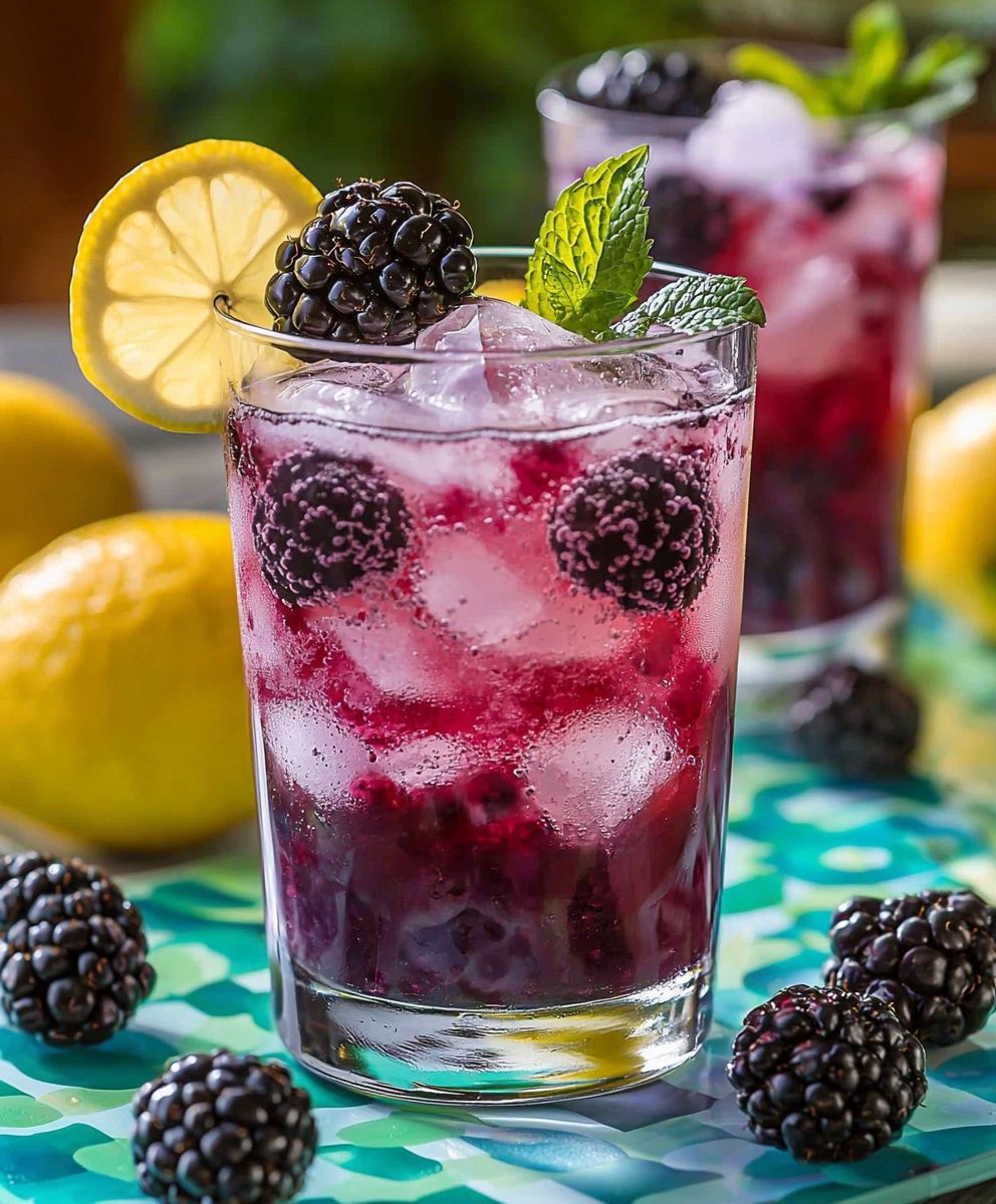 Brombeer Zitronen Mocktail