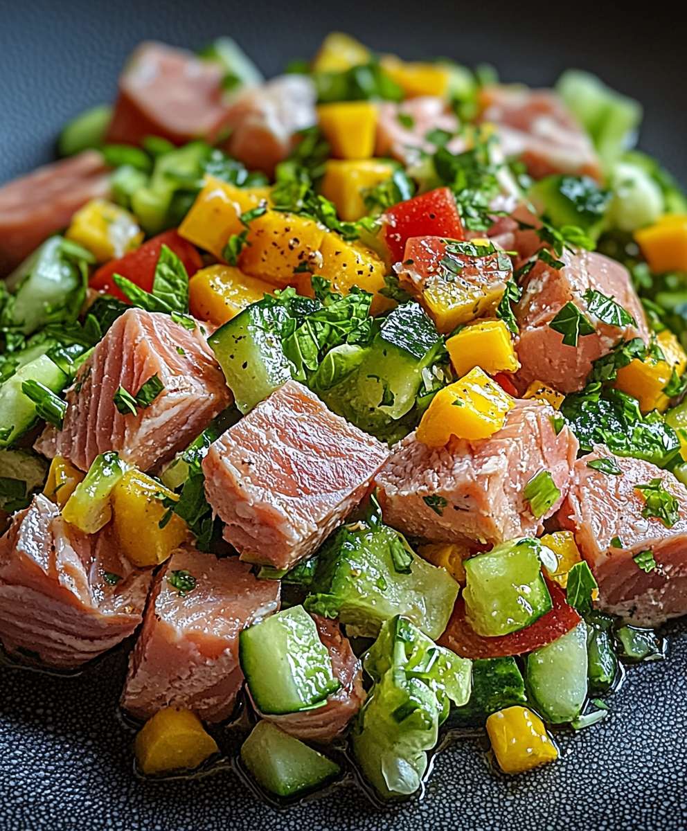 Thunfischsalat frisches Gemüse