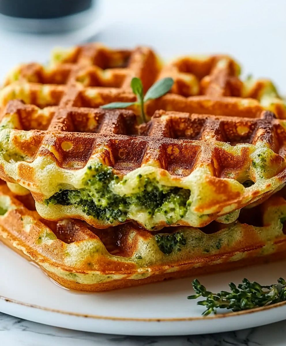 Brokkoli Käse Waffeln