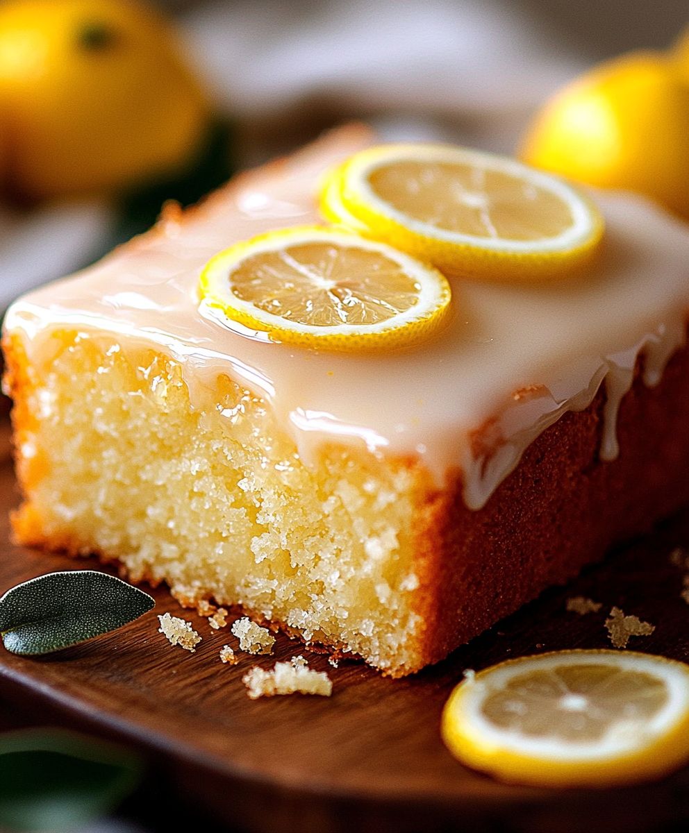 Glasierter Zitronenkuchen backen