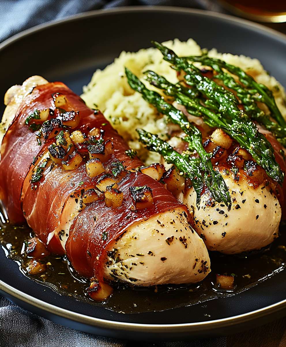 Hähnchen Prosciutto Wickel