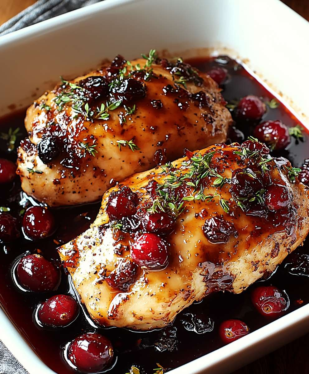 Preiselbeer Balsamico Hähnchen Glasur