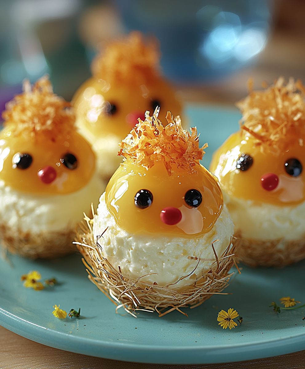 Osterküken Eier Frischkäse
