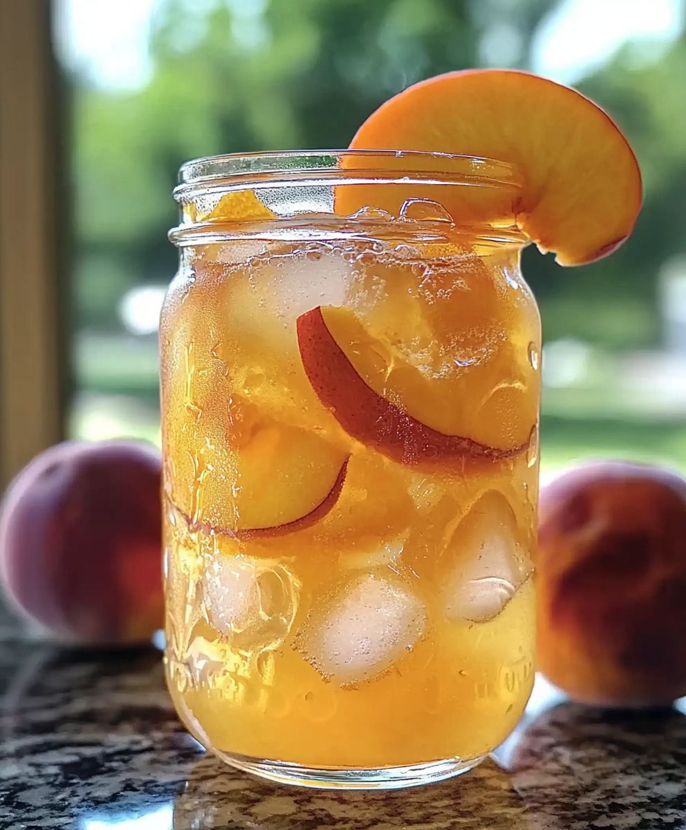 Pfirsichlimonade selber machen