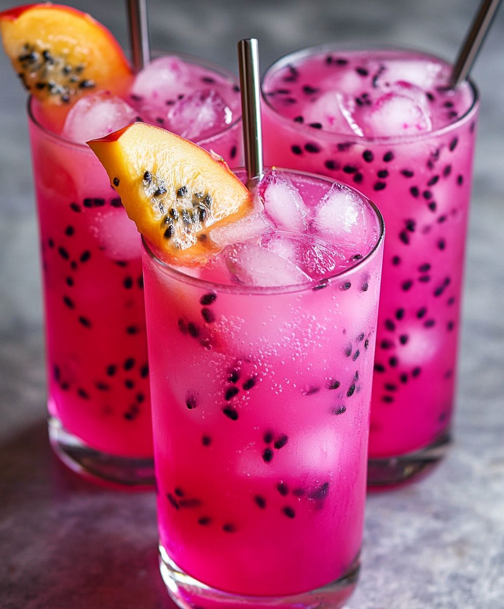 Mango Drachenfrucht Limonade