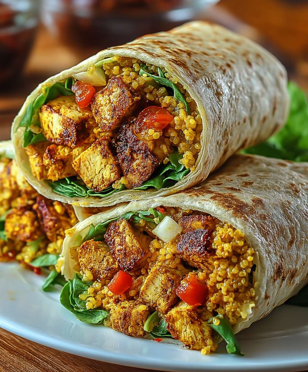 Proteinreiche Tempeh Wraps