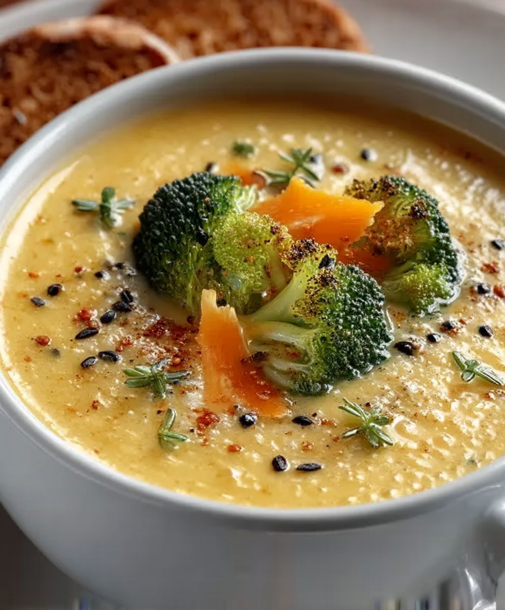 Brokkoli Cheddar Suppe kalorienarm