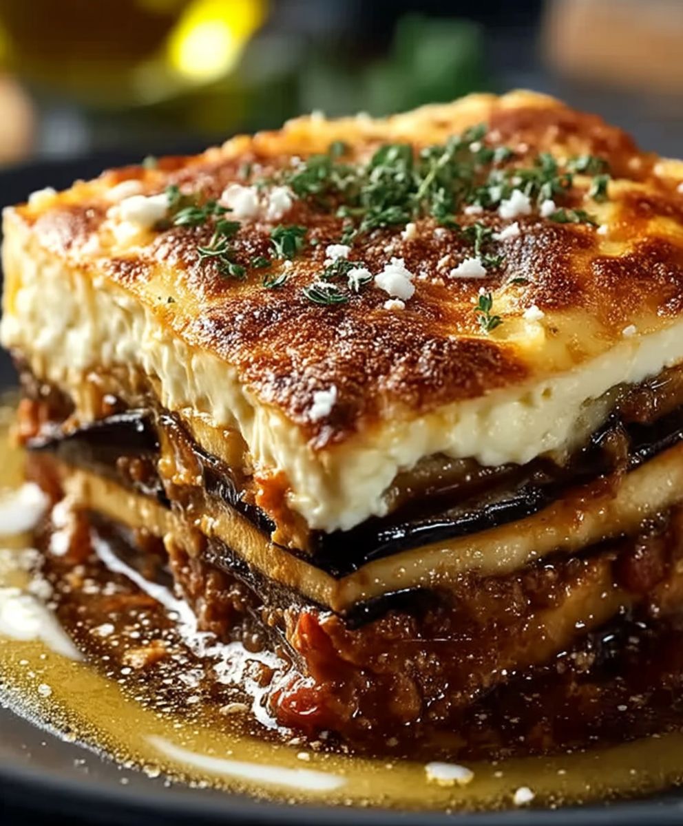Griechische Auberginen Moussaka