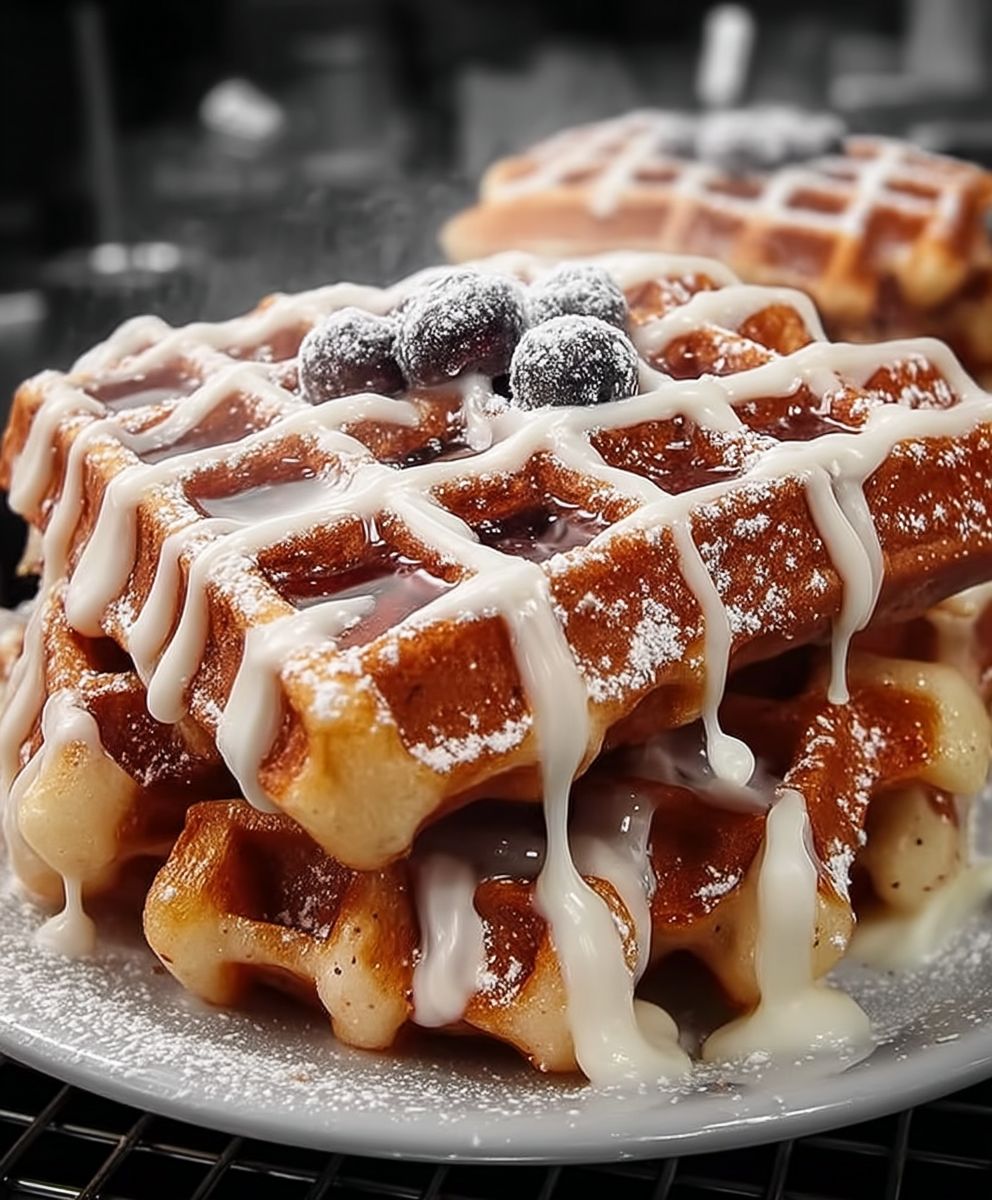 Zimt Waffeln backen