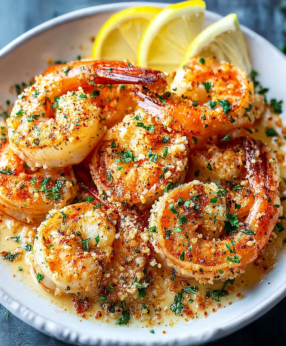 Gebackene Garnelen Scampi