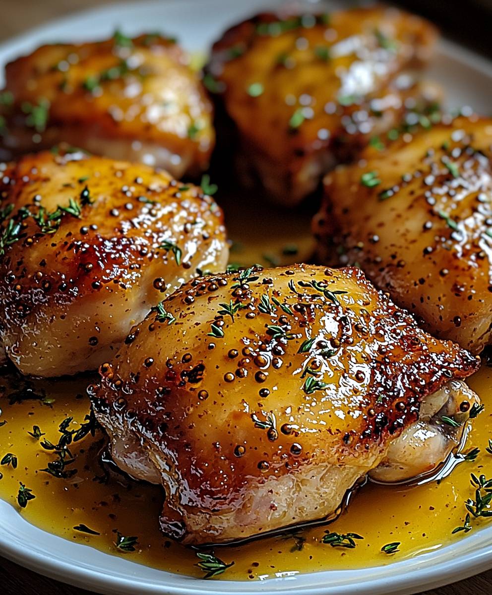 Honig Senf Hähnchenschenkel backen