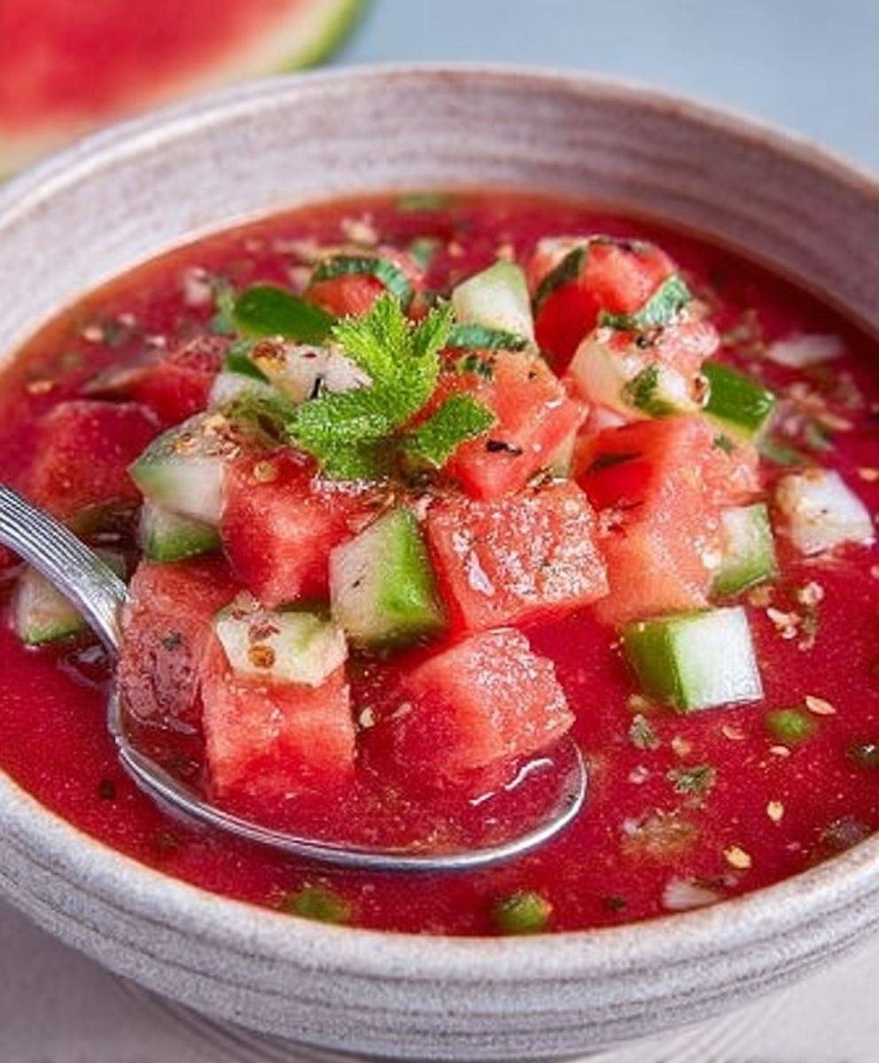 Wassermelonen Gazpacho einfach