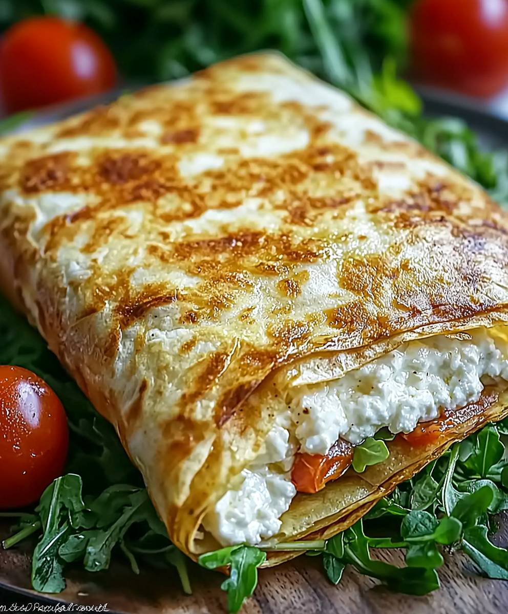 Hüttenkäse Wrap einfach