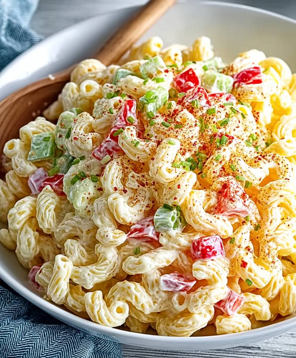 Makkaroni Salat klassisch zubereiten