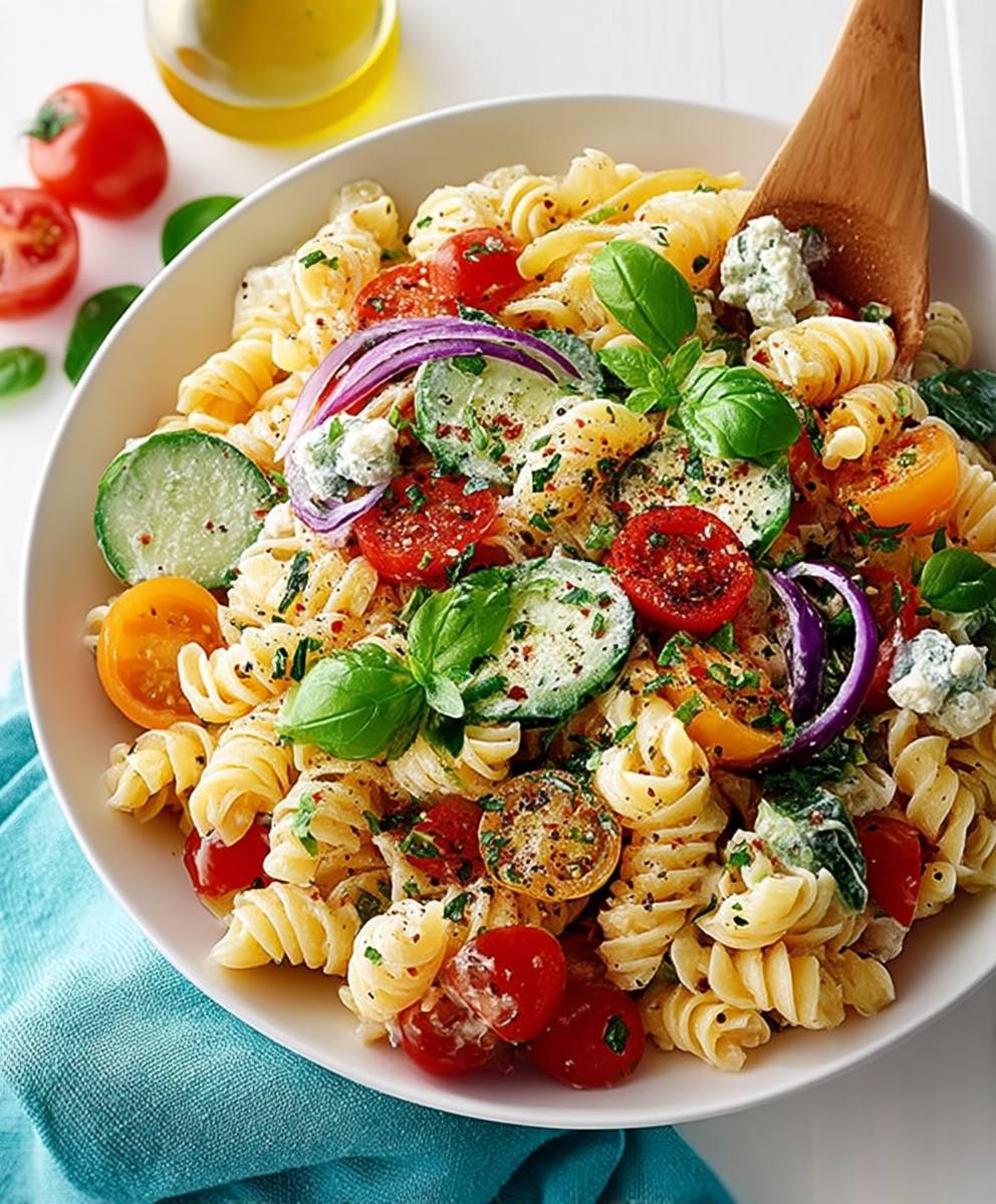 Nudelsalat einfach und lecker