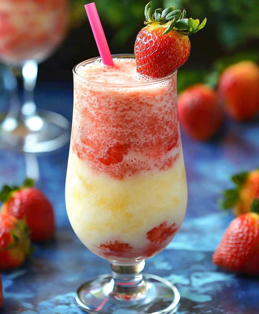 Alkoholfreie Erdbeer Piña Colada