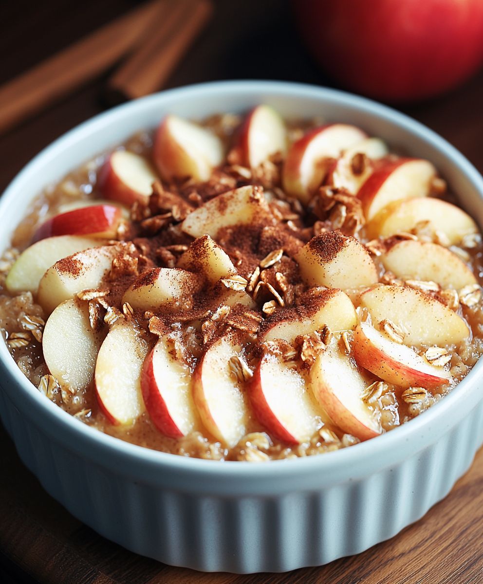 Apfel Zimt Gebackener Haferbrei