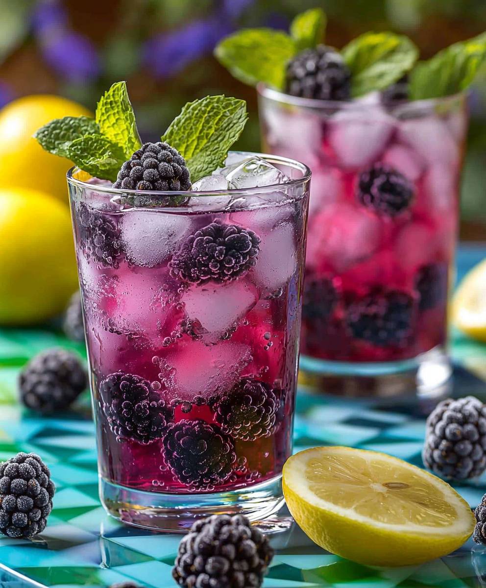 Brombeer Zitronen Mocktail
