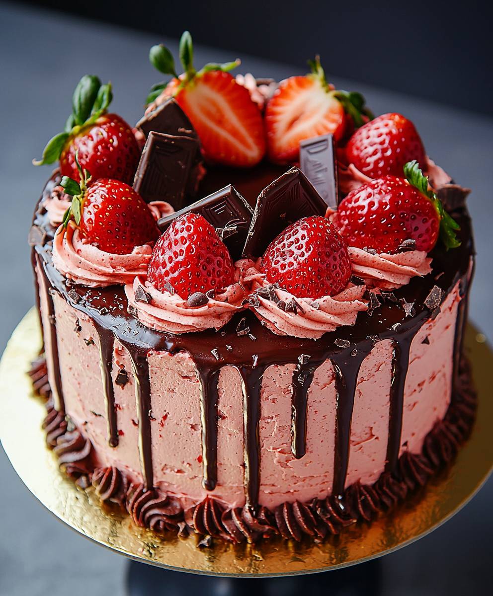 Erdbeer Schoko Torte backen