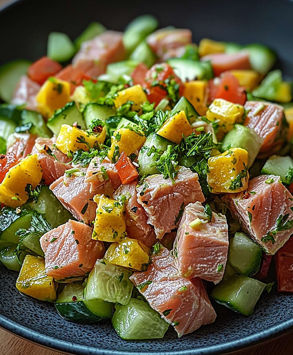 Thunfischsalat frisches Gemüse
