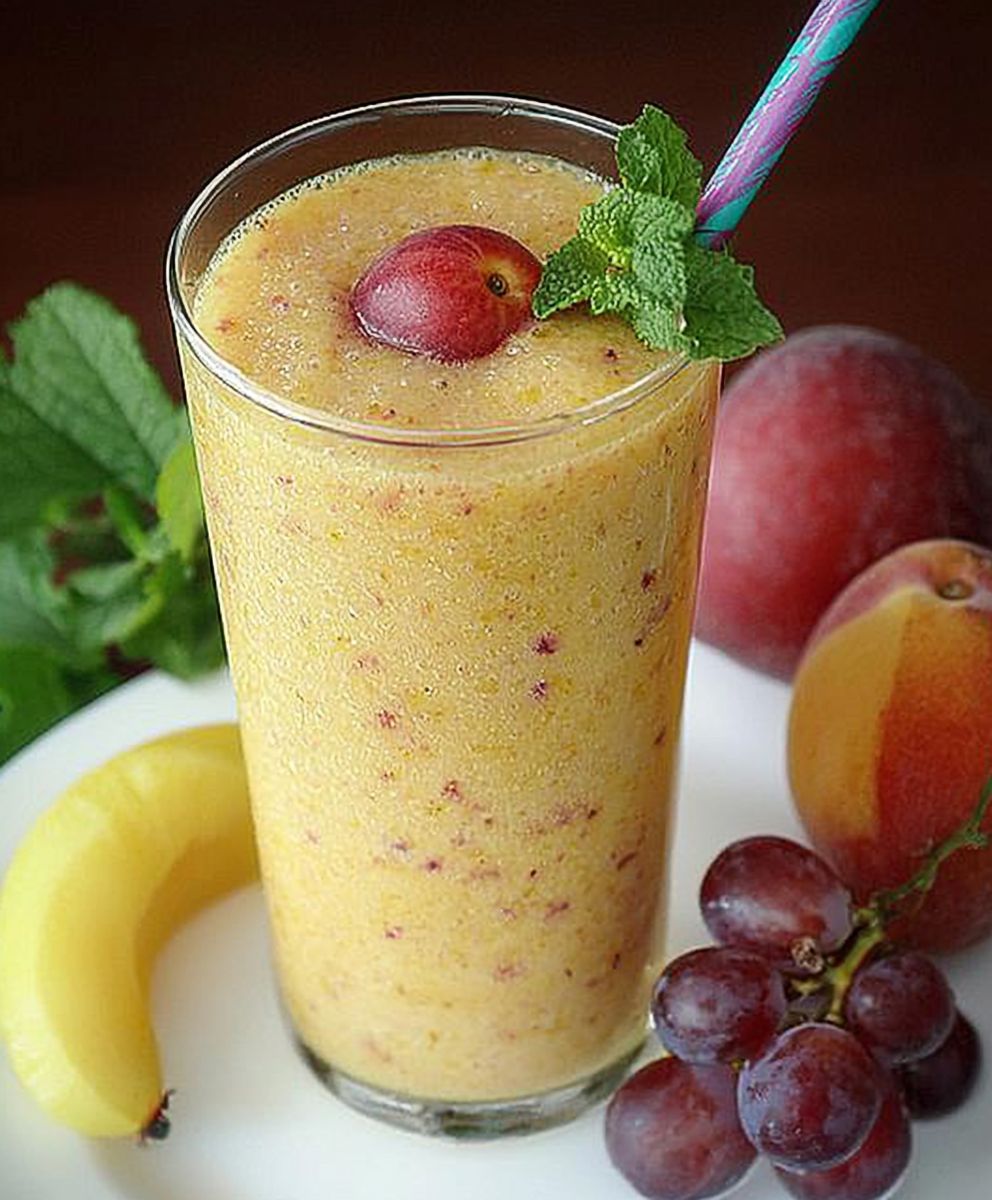Nektarinen Weintrauben Smoothie