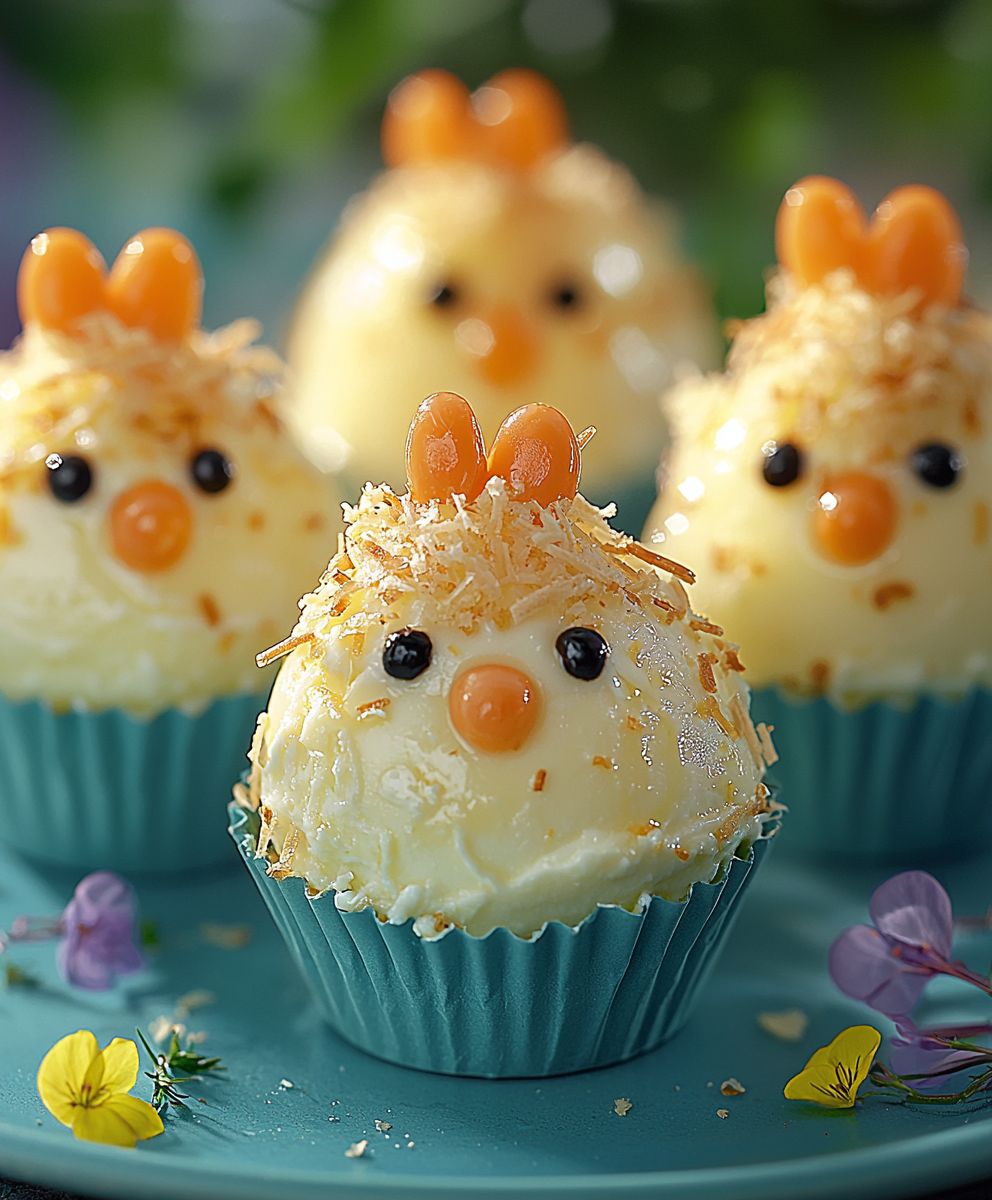 Osterküken Eier Frischkäse