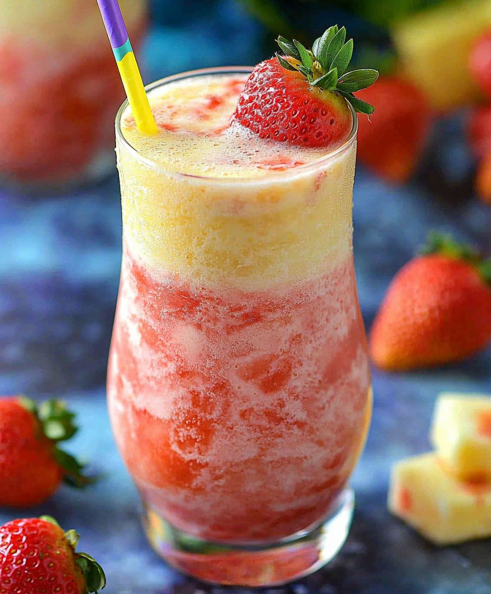 Alkoholfreie Erdbeer Piña Colada