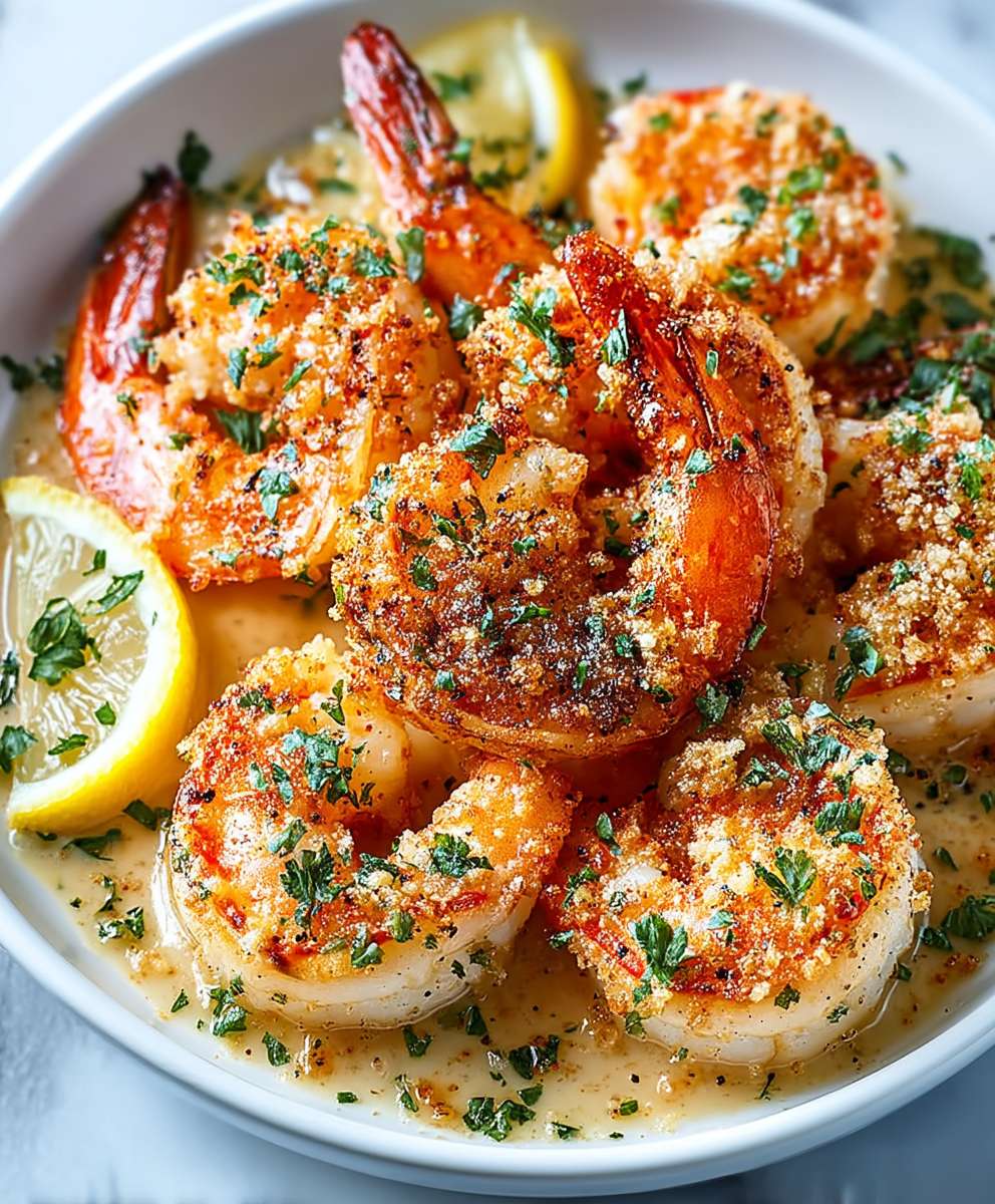Gebackene Garnelen Scampi