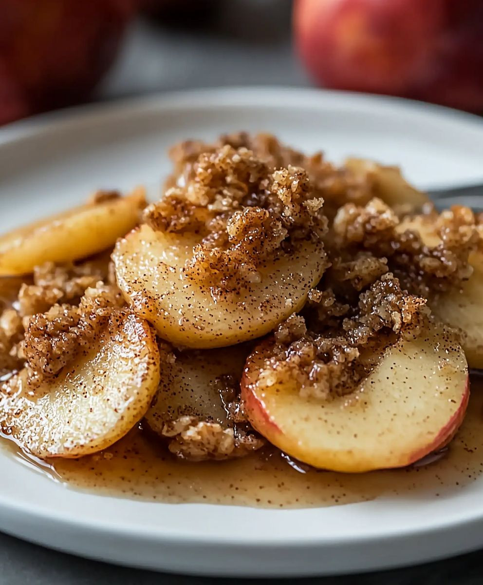 Knusprige Äpfel Zimt