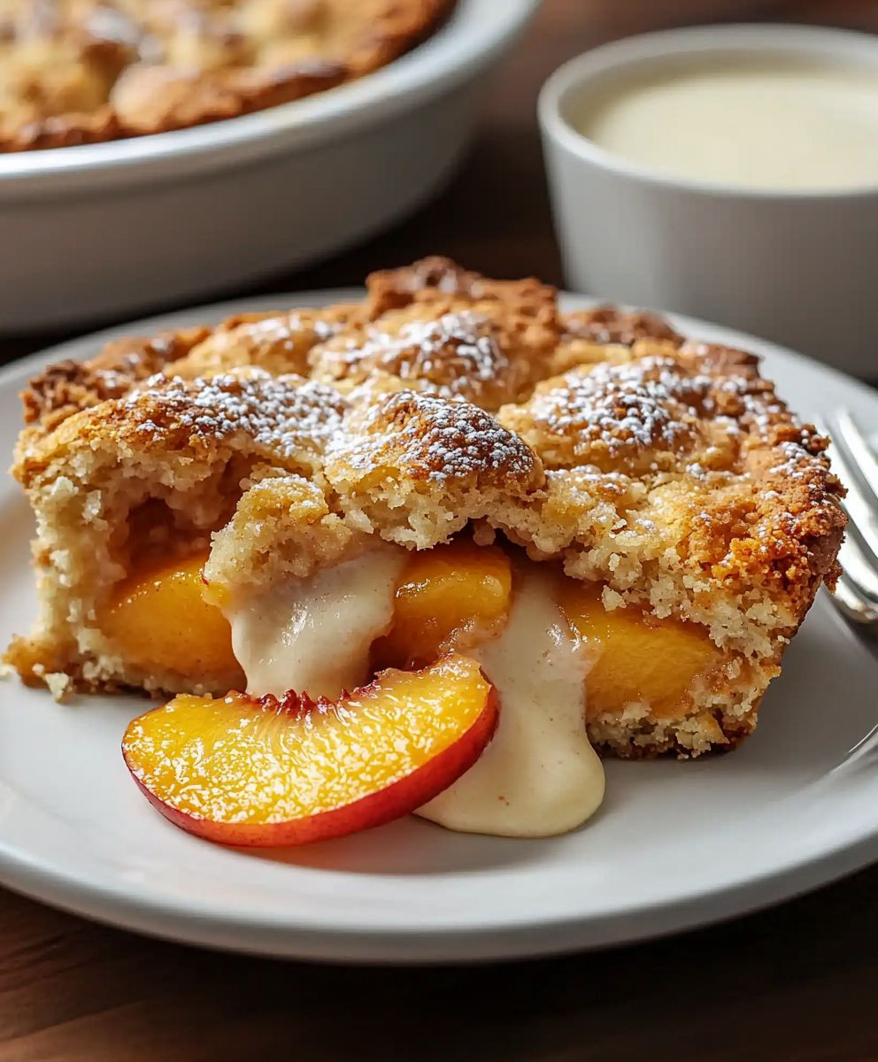 Pfirsich Cobbler backen