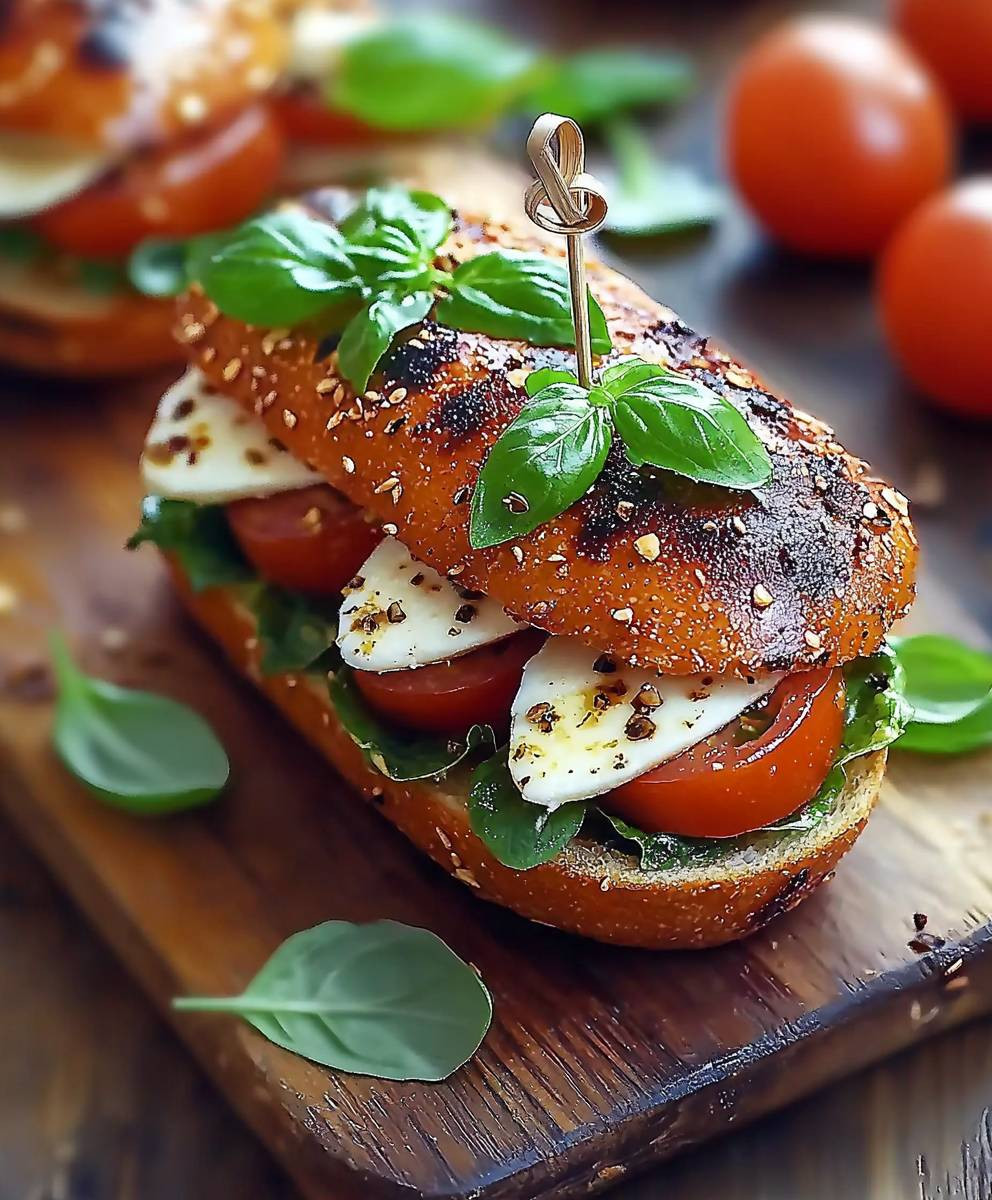Caprese Sandwich einfach zubereiten