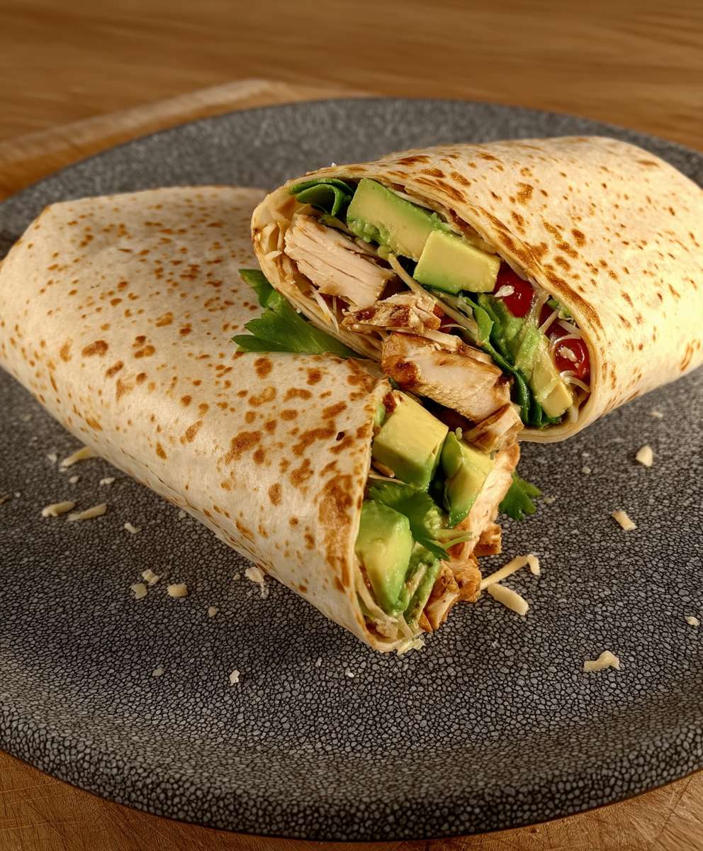 Hähnchen Avocado Wrap
