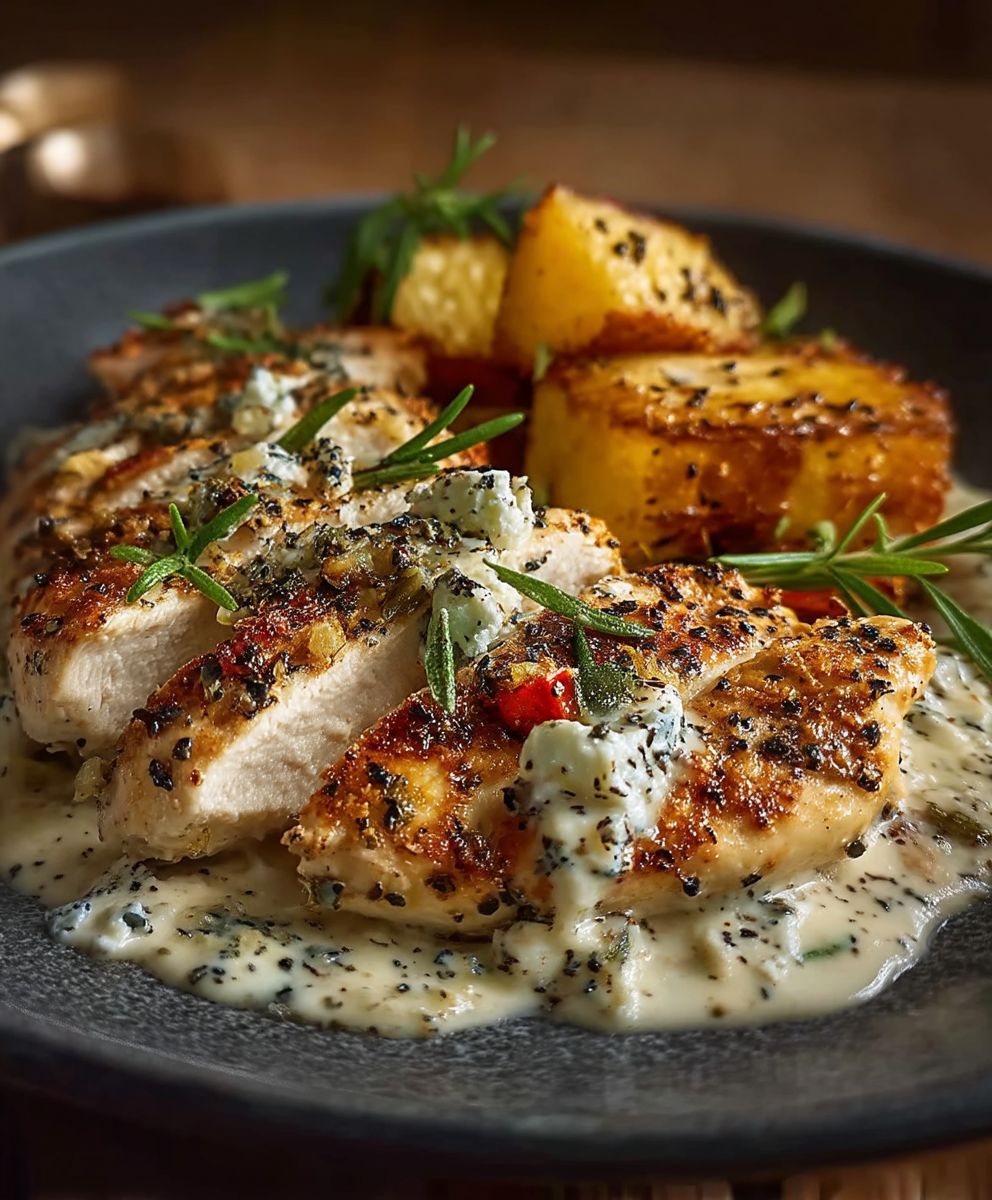 Mediterranes Hähnchenfilet Feta Rosmarin