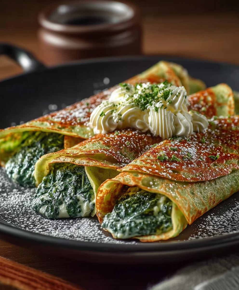 Ricotta Spinat Crêpes