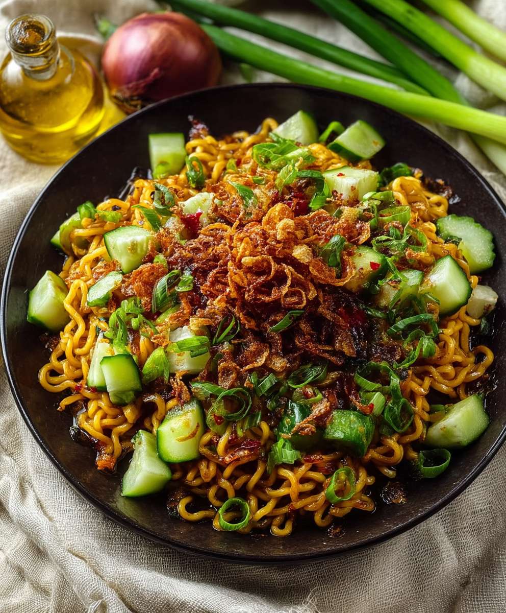 Knoblauch Chili Bratnudeln